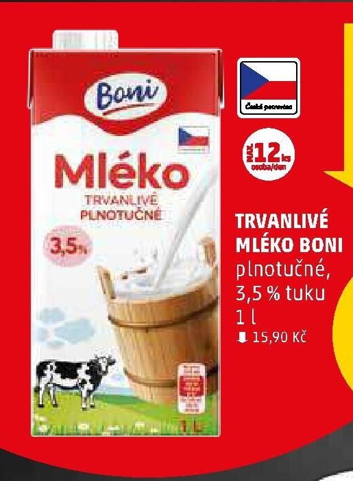 Mléko trvanlivé Boni