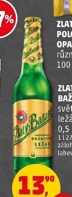 Zlatý Bažant světlý ležák