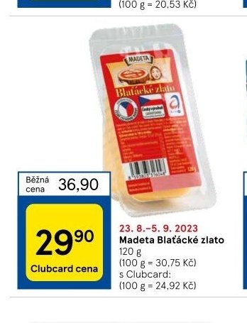 Madeta Blaťácké zlato 120 g