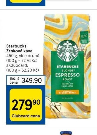 Starbucks Zrnková káva