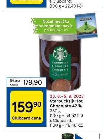 Starbucks® Hot Chocolate 42 %