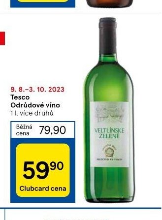 Tesco Odrůdové víno