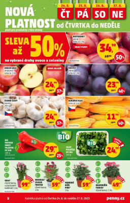 akční leták Penny Market 24.8.2023-30.8.2023
