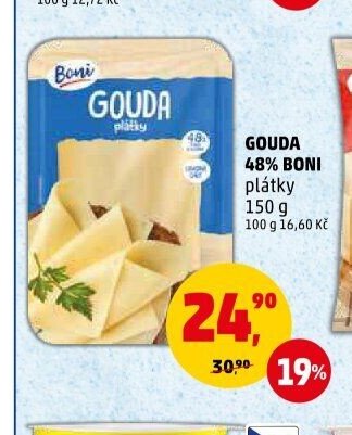 Gouda 48% Boni plátky
