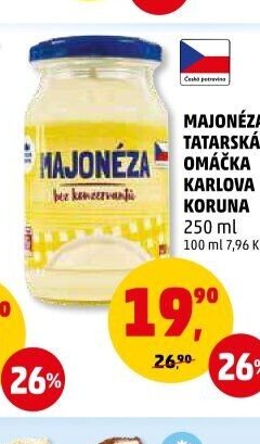 MAJONÉZA, TATARSKÁ OMÁČKA KARLOVA KORUNA