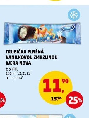 TRUBIČKA PLNĚNÁ VANILKOVOU ZMRZLINOU WERA NOVA