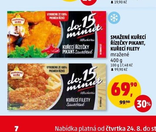 SMAŽENÉ KUŘECÍ ŘÍZEČKY PIKANT, KUŘECÍ FILETY MRAŽENÉ