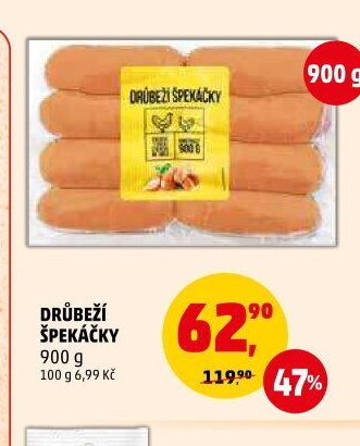 Drůbeží špekáčky 900 g