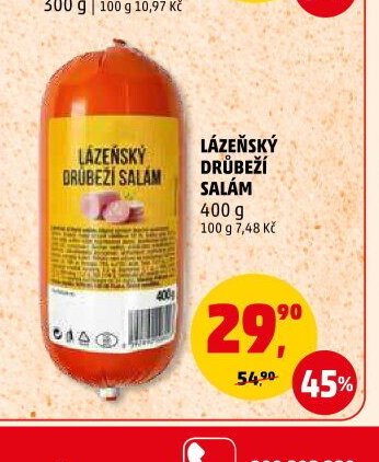 Lázeňský drůbeží salám 400 g
