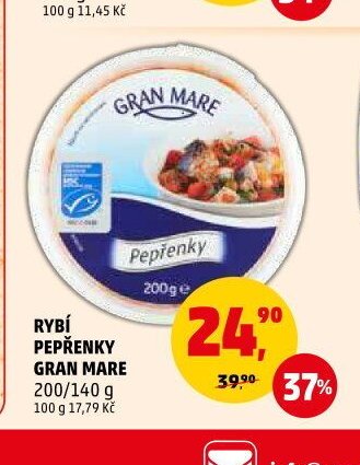 Rybí pepřenky Gran Mare 200/140 g