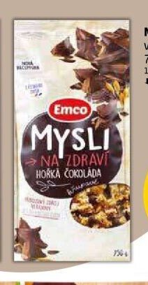 MYSLI EMCO hořká čokoláda 750 g