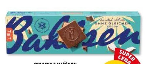 OPLATKY S MLÉČNOU ČOKOLÁDOU S PŘÍCHUTÍ KOKOSU BAHLSEN 125 g