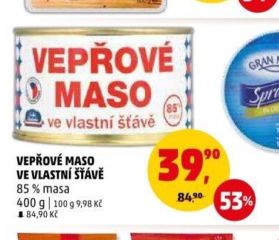 VEPŘOVÉ MASO VE VLASTNÍ ŠŤÁVĚ