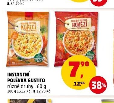 INSTANTNÍ POLÉVKA GUSTITO