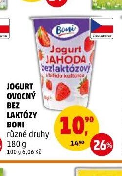 JOGURT OVOCNÝ BEZ LAKTÓZY BONI