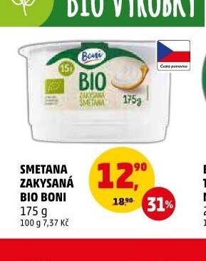 SMETANA ZAKYSANÁ BIO BONI