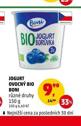 JOGURT OVOCNÝ BIO BONI