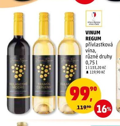 Vinum Regum přívlastková vína