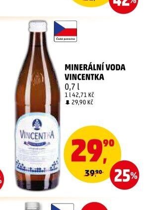 MINERÁLNÍ VODA VINCENTKA