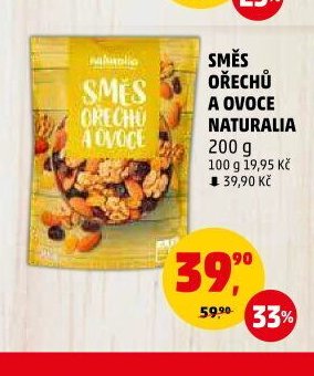 SMĚS OŘECHŮ A OVOCE NATURALIA
