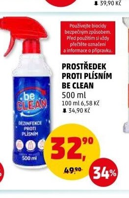 PROSTŘEDEK PROTI PLÍSNÍM BE CLEAN 500 ml