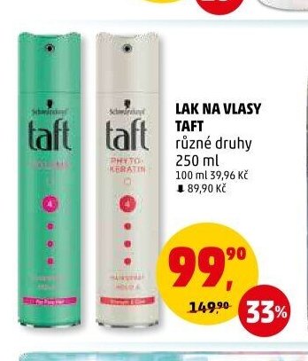 LAK NA VLASY TAFT různé druhy 250 ml