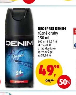 DEOSPREJ DENIM různé druhy 150 ml