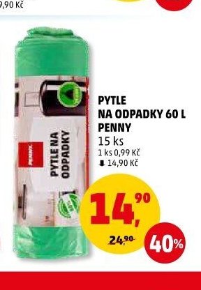 PYTLE NA ODPADKY 60 L PENNY 15 ks