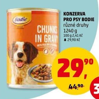 Konzerva pro psy Bodie