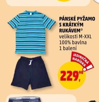 Pánské pyžamo s krátkým rukávem