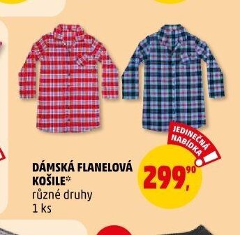 Dámská flanelová košile