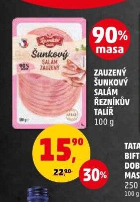 ZAUZENÝ ŠUNKOVÝ SALÁM TALÍŘ