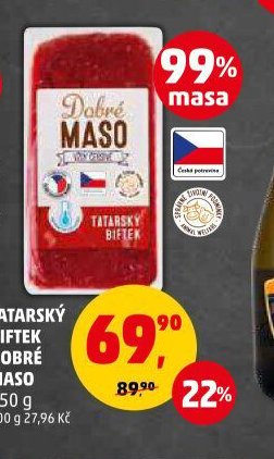TATARSKÝ BIFTEK DOBRÉ MASO