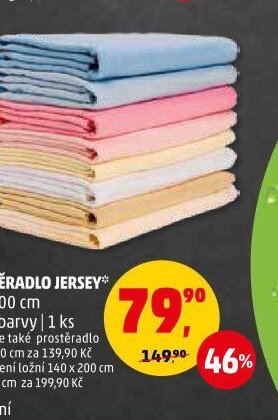 PROSTĚRADLO JERSEY