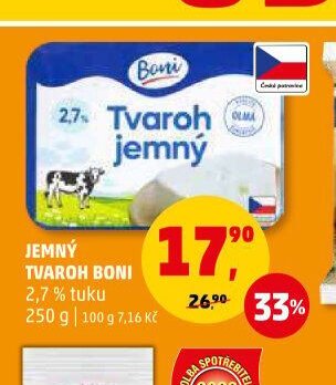 Jemný tvaroh Boni