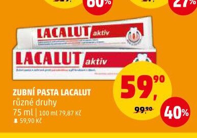 Zubní pasta Lacalut
