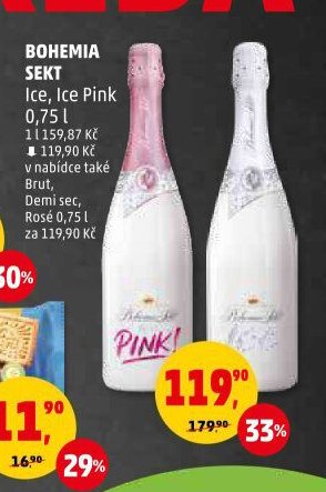 BOHEMIA SEKT Ice, Ice Pink 0,75 l