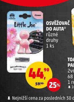 OSVĚŽOVAČ DO AUTA různé druhy 1 ks