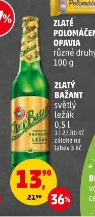 ZLATÝ BAŽANT světlý ležák 0,5 l