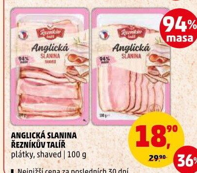 Anglická slanina Řezníkův talíř