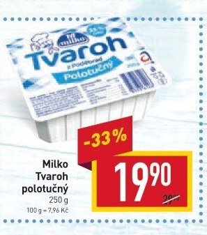 Milko Tvaroh polotučný