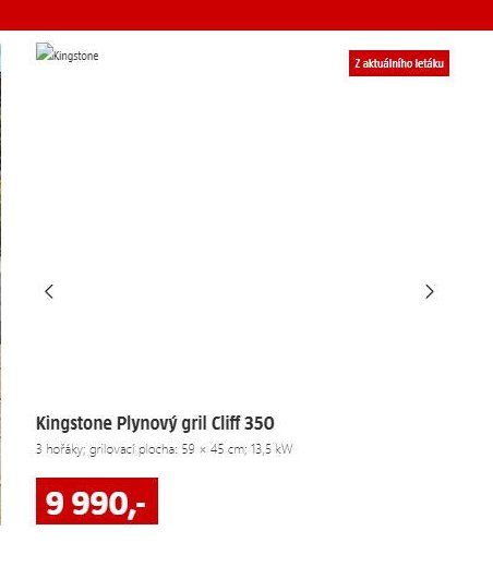 Kingstone Plynový gril Cliff 350 - BAUHAUS akcniletaky.com