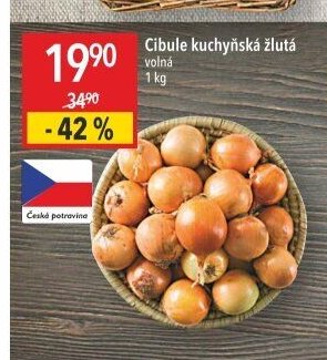 Cibule kuchyňská žlutá