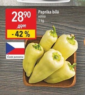Paprika bílá