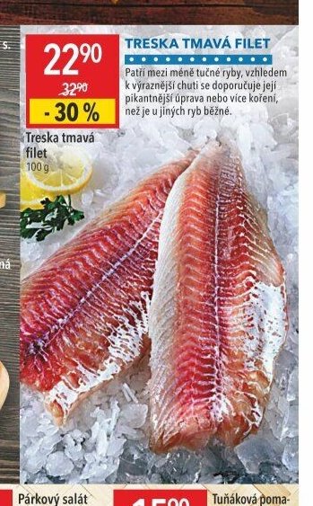 Treska tmavá filet