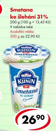 Smetana ke šlehání 31%