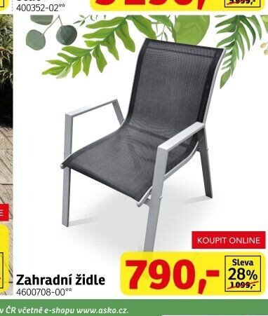 Zahradní židle - ASKO akcniletaky.com