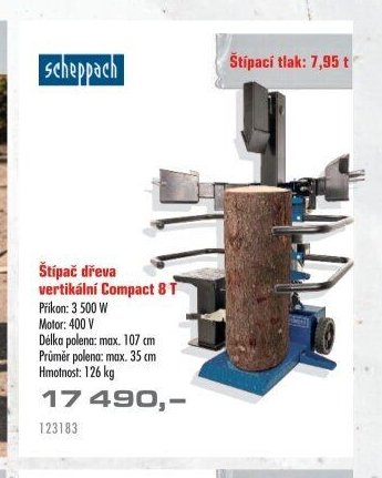 Štípač dřeva vertikální Compact 8 T
