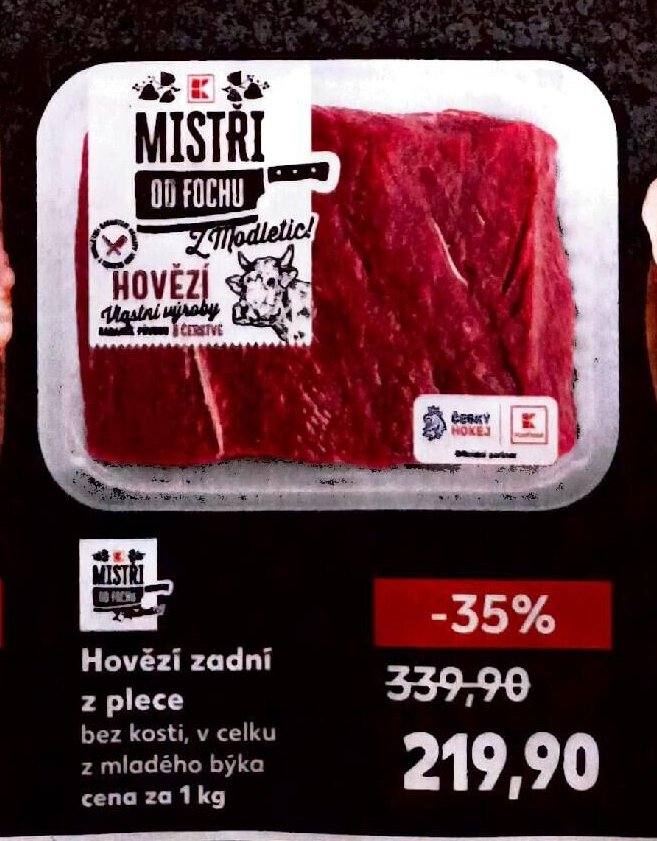 Hovězí zadní z plece