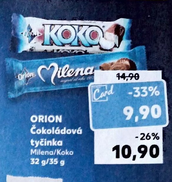 Orion Čokoládová tyčinka Milena/Koko